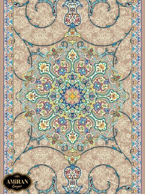 پادری و قالیچه 1200 شانه طرح بهشت اصفهان