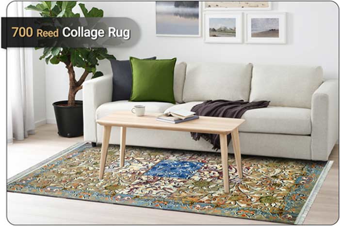 700 reed collage rug